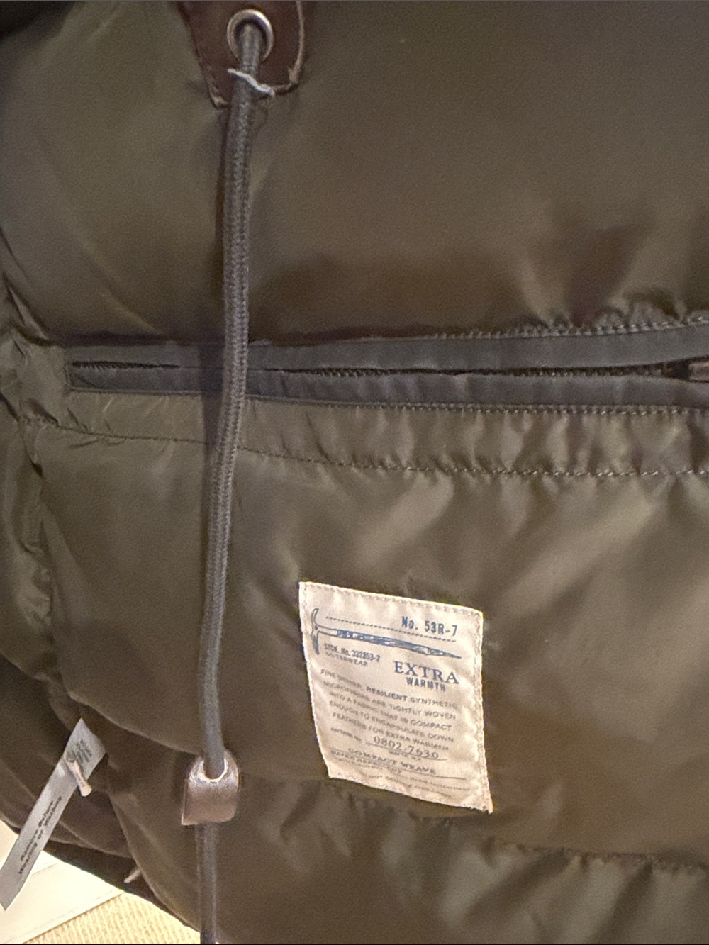 J. Crew Men's Military-Style Parka in Charcoal with Faux-Fur Trim - Picture 8 of 15